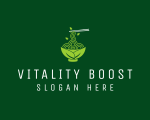 Healthy Vegetarian Ramen  logo design