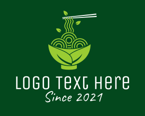 Vegetarian - Healthy Vegetarian Ramen logo design