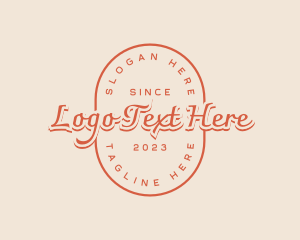 Wordmark - Classy Retro Badge logo design