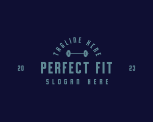 Barbell Fitness Gym logo design