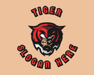 Tiger Mask Man Gaming logo design