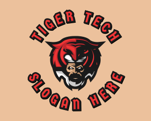 Tiger - Tiger Mask Man Gaming logo design