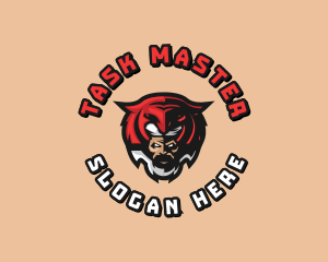 Tiger Mask Man Gaming logo design