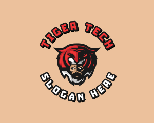 Tiger Mask Man Gaming logo design