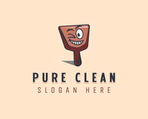 Dustpan Cleaning Sanitation logo design