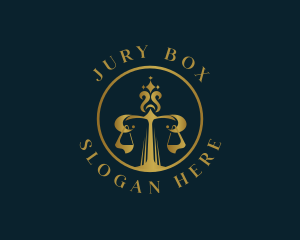 Jury - Justice Scale Law logo design