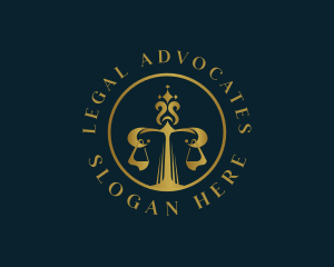 Justice Scale Law logo design