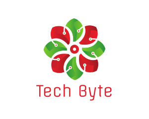 Computing - Flower Tech Circuit logo design