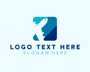 Delivery - Airplane Logistics App logo design