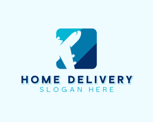 Airplane Logistics App logo design