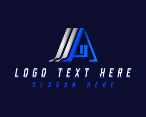 Roofing - House Roof Letter A logo design
