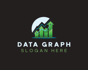 Arrow Chart Graph logo design