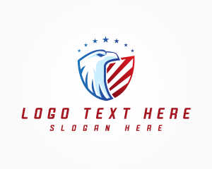 America - Eagle Shield Patriot logo design
