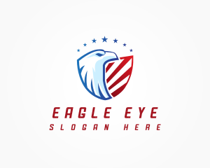 Eagle Shield Patriot logo design