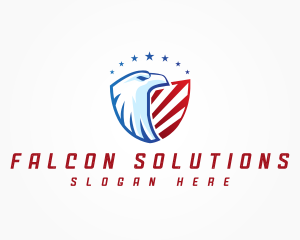 Eagle Shield Patriot logo design