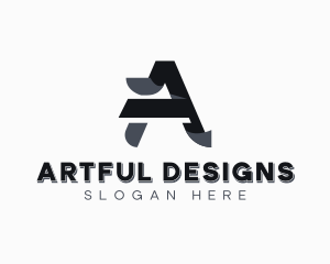 Marketing Firm Letter A logo design