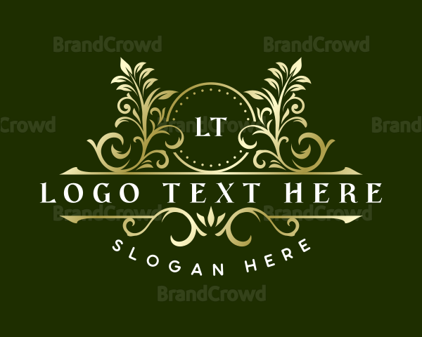 Elegant Floral Leaf Logo