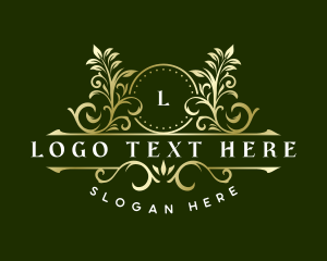 Elegant Floral Leaf Logo