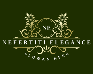 Elegant Floral Leaf logo design