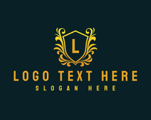 Letter - Ornamental Shield Crest logo design