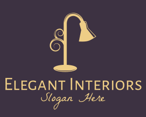 Beige Lampshade Decor logo design