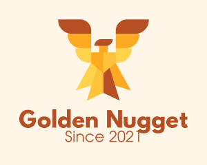 Golden Royal Phoenix logo design