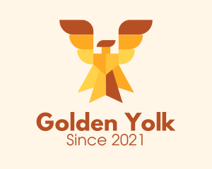 Golden Royal Phoenix logo design