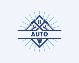 Handyman Tools Renovation Logo