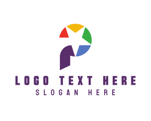 Lettermark - Creative Star Letter P logo design