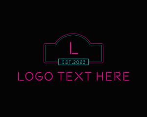 Glowing - Neon Club Bistro Pub logo design