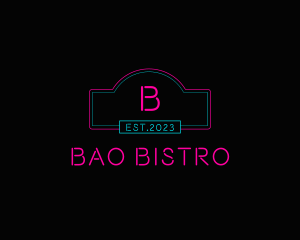 Neon Club Bistro Pub logo design