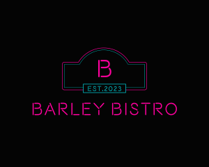 Neon Club Bistro Pub logo design