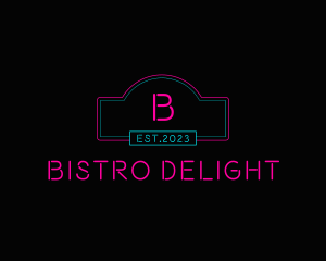 Neon Club Bistro Pub logo design