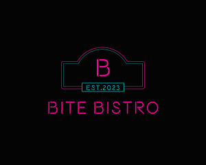 Neon Club Bistro Pub logo design