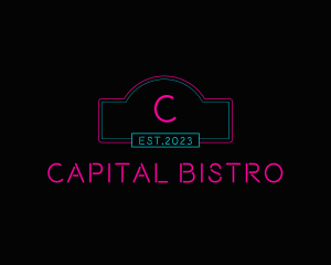 Neon Club Bistro Pub logo design