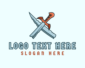 Dagger - Sword Warrior Gaming logo design