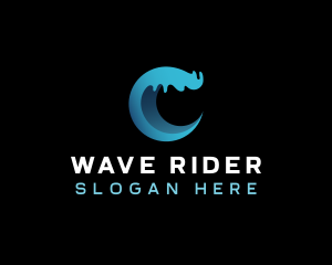Surfing - Surf Sea Wave logo design