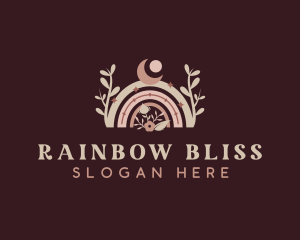 Kids Rainbow Preschool logo design