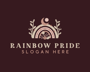 Kids Rainbow Preschool logo design