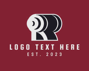 Letter R - Strength Training Letter R logo design