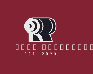Fit - Strength Training Letter R logo design