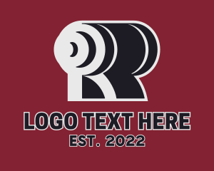 Training - Strength Training Letter R logo design