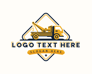 Junk Removal - Tow Truck Forwarding logo design