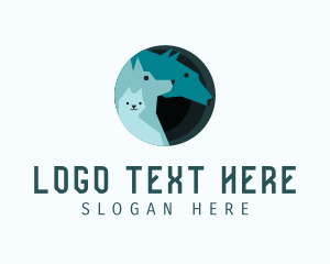 Silhouette - Blue Animal Sanctuary logo design