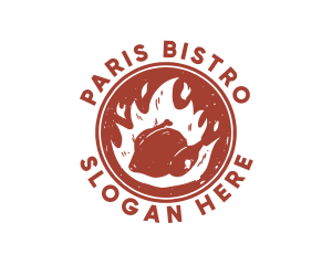 Fire Roasted Chicken logo design