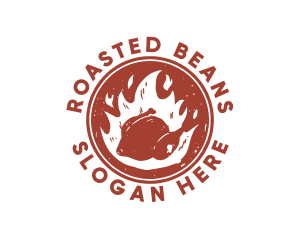 Roasted - Fire Roasted Chicken logo design