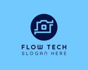 High Tech Camera logo design