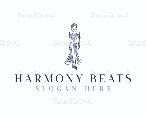 Fashion Woman Modeling Logo