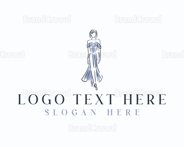 Fashion Woman Modeling Logo