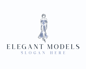 Modeling - Fashion Woman Modeling logo design